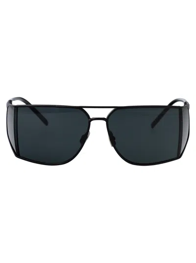 Saint Laurent Geometrical Sunglasses Sl 750 001 In Black