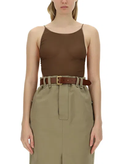 SAINT LAURENT GEORGETTE BODYSUIT