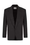 Saint Laurent Jackets With Notch Lapel And Back Vent In Nero