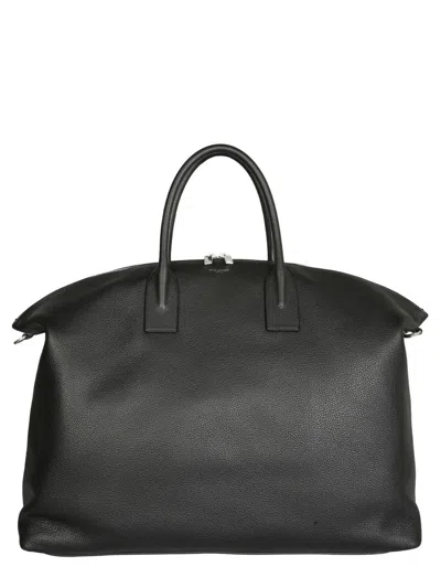Saint Laurent "giant Bowling" Bag In Black