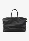 Saint Laurent Giant Bowling Leather Duffle Bag In Black