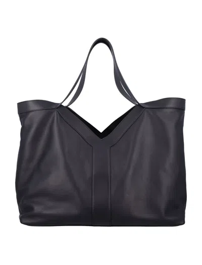 Saint Laurent Giant Y Tote In Black