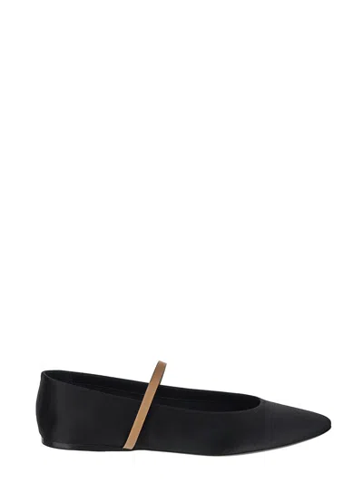 Saint Laurent Gio Ballerina In Black