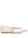 Saint Laurent Mami Ballet Flat In Neutrals