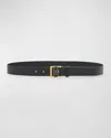 Saint Laurent Boucle Gio Belt In 1000 Black