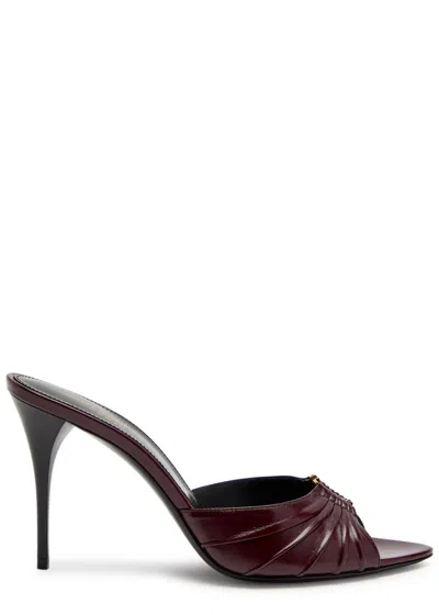 SAINT LAURENT SAINT LAURENT GIPPY 90 LEATHER SANDALS