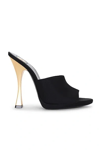 Saint Laurent Gippy Caska Sandal Mule In Black