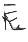 Saint Laurent Gippy Heeled Sandal In Black