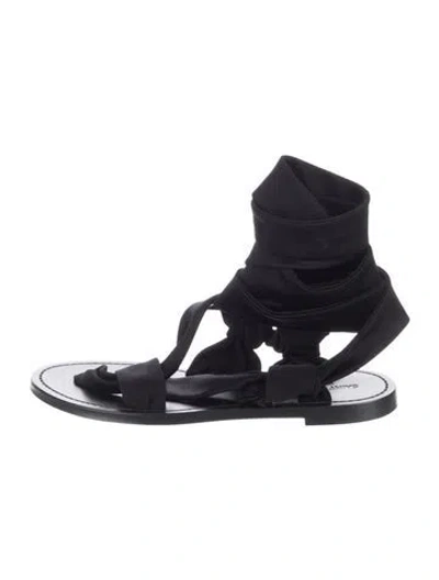 Pre-owned Saint Laurent Gladiator Sandals In Black