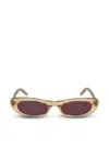 Saint Laurent Glasses In Brown