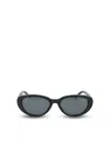 Saint Laurent Oval-frame Sunglasses In Black