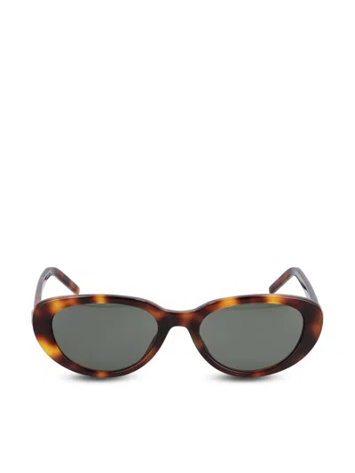 Saint Laurent Glasses In Brown