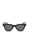 Saint Laurent Eyewear Square Frame Sunglasses In Hav Cryst Grey