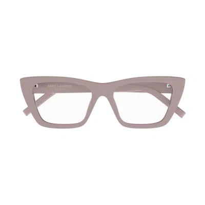 Saint Laurent Glasses In Rosa