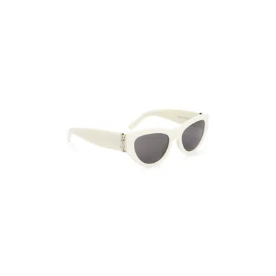 Saint Laurent Sl M94 Sunglasses In White
