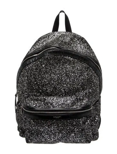 Pre-owned Saint Laurent Glitter Backpack In Multi