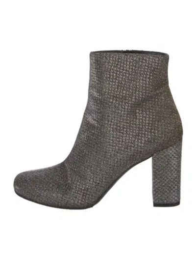 Pre-owned Saint Laurent Glitter Sock Boots In Multi