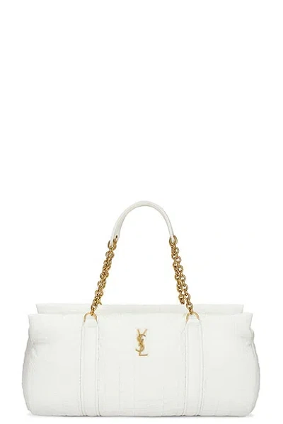 Saint Laurent Gloria Travel Bag In Milky White