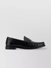 SAINT LAURENT GLOSSY FINISH LEATHER PENNY LOAFERS