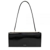 Saint Laurent Glossy Finish Shoulder Bag In Black