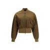 Saint Laurent Glossy Nylon Bomber Jacket