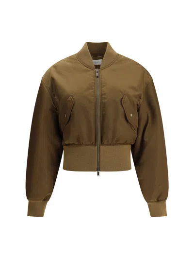 Saint Laurent Glossy Nylon Bomber Jacket