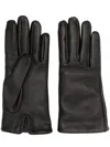 Saint Laurent Luxury Leather Gloves For Women In Black