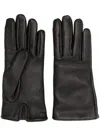 Saint Laurent Luxury Leather Gloves For Women In Black