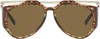 Saint Laurent Amelia Aviator-style Tortoiseshell Acetate And Gold-tone Sunglasses