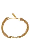 Saint Laurent Cassandre Bracelet In Golden