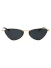 Saint Laurent Gold-gold-black Metal Sunglasses