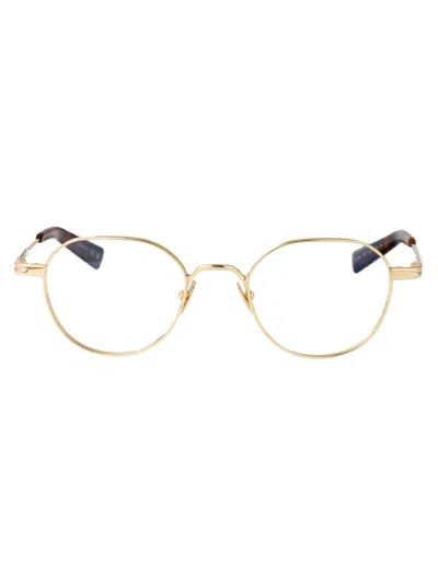 Saint Laurent Gold-gold-transparent Metal Glasses