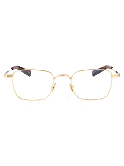 Saint Laurent Gold-gold-transparent Metal Glasses