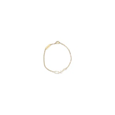 Saint Laurent Gold Metal Bracelet