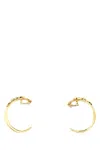 Saint Laurent Gold Metal Cassandre Earrings In Gold
