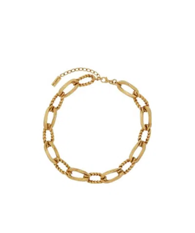 Saint Laurent Gold-plated Chainlink Necklace In Yellow