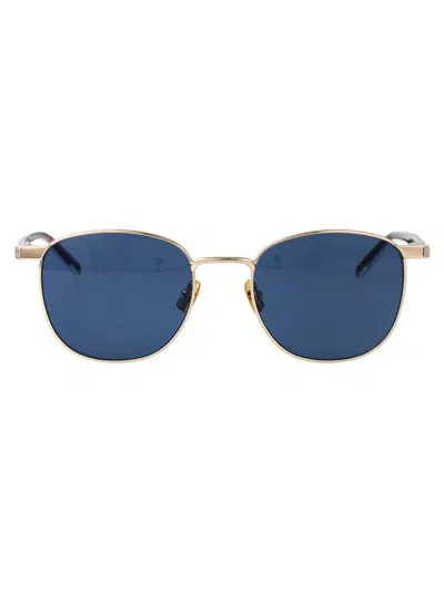 SAINT LAURENT SAINT LAURENT GOLD RESIN  SUNGLASSES