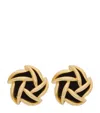 Saint Laurent Gold-tone Clip-on Earrings In Metallic