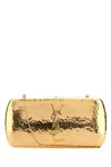 Saint Laurent Evening Clutch Featuring Chain Strap In Gold
