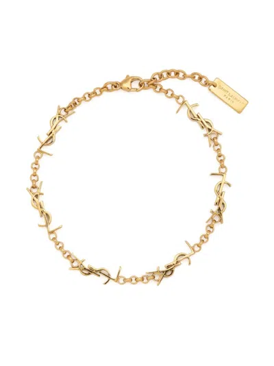 SAINT LAURENT GOLDEN CASSANDRE LINK BRACELET
