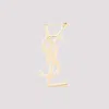 Saint Laurent Chunky Monogramme Earring Unica In Golden