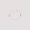 Saint Laurent Monogramme Bracelet S In Golden