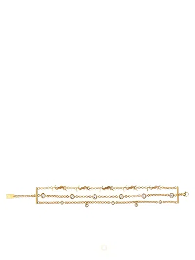Saint Laurent Golden Logo Chain Bracelet