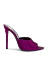 Saint Laurent Goldie Mule Sandal In Cyclamen