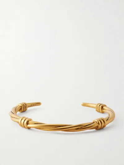Saint Laurent Gold-tone Cuff