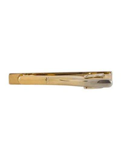 Pre-owned Saint Laurent Gold-tone Metal Hair Clip