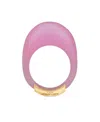 Saint Laurent Gradient-effect Finger Ring In Pink