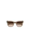 Saint Laurent Gradient Square-frame Sunglasses In Brown