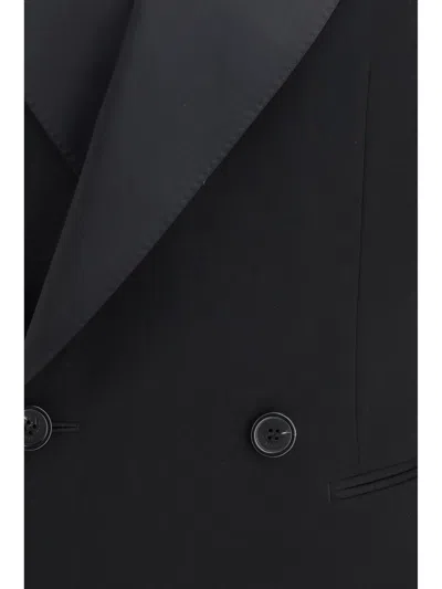 Saint Laurent Grain De Blazer In Black