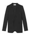 Saint Laurent Grain De Poudre Blazer In Black